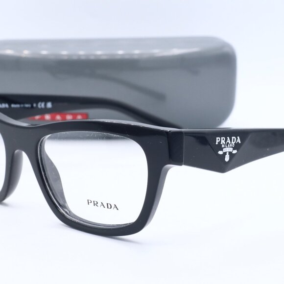 New Prada VPR B01 16T-1O1 Black Eyeglasses Frames Size 54-19-145 - Picture 1 of 4